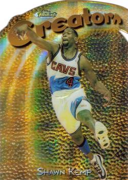 1997-98 Finest - Embossed Refractors #311 Shawn Kemp Front