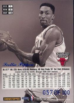 1997-98 Flair Showcase - Legacy Collection Row 2 #16 Scottie Pippen Back