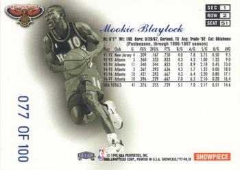 1997-98 Flair Showcase - Legacy Collection Row 2 #51 Mookie Blaylock Back