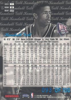 1997-98 Flair Showcase - Legacy Collection Row 2 #69 Kendall Gill Back