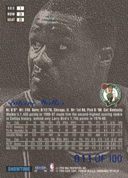 1997-98 Flair Showcase - Legacy Collection Row 3 #8 Antoine Walker Back