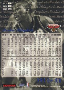 1997-98 Flair Showcase - Legacy Collection Row 3 #51 Mookie Blaylock Back
