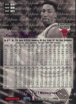 1997-98 Flair Showcase - Masterpiece Legacy Collection Row 1 #16 Scottie Pippen Back