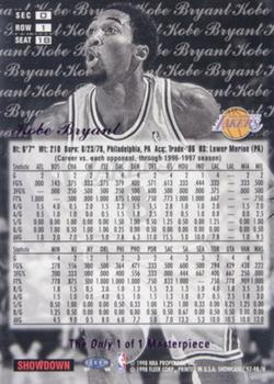 1997-98 Flair Showcase - Masterpiece Legacy Collection Row 1 #18 Kobe Bryant Back