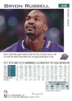 1997-98 Fleer - Traditions Crystal #46 Bryon Russell Back