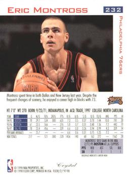 1997-98 Fleer - Traditions Crystal #232 Eric Montross Back