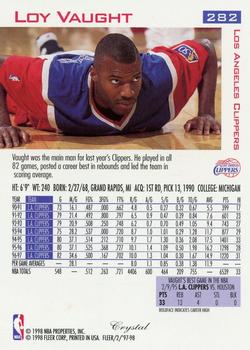 1997-98 Fleer - Traditions Crystal #282 Loy Vaught Back