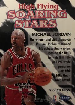 1997-98 Fleer - High Flying Soaring Stars #9 HFSS Michael Jordan Back