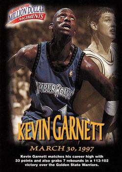 1997-98 Fleer - Million Dollar Moments #8 Kevin Garnett Front