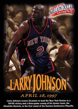 1997-98 Fleer - Million Dollar Moments #39 Larry Johnson Front