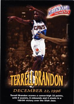 1997-98 Fleer - Million Dollar Moments #4 Terrell Brandon Front