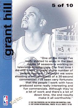 1997-98 Hoops - Chill with Hill #5 Grant Hill Back