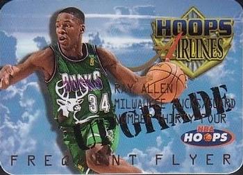 1997-98 Hoops - Frequent Flyer Club Upgrade #11 Ray Allen Front