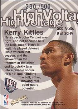 1997-98 Hoops - High Voltage 500 Volts #9HV Kerry Kittles Back