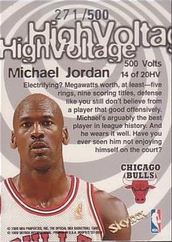 1997-98 Hoops - High Voltage 500 Volts #14HV Michael Jordan Back