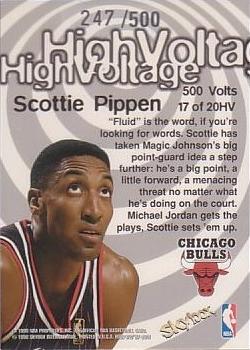 1997-98 Hoops - High Voltage 500 Volts #17HV Scottie Pippen Back