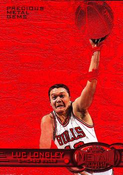 1997-98 Metal Universe - Precious Metal Gems Red #18 PMG Luc Longley Front
