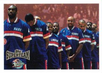 1996-97 Topps - Super Teams #NNO Detroit Pistons Front