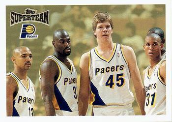 1996-97 Topps - Super Teams #NNO Indiana Pacers Front