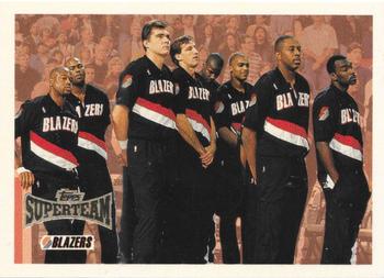 1996-97 Topps - Super Teams #NNO Portland Trail Blazers Front
