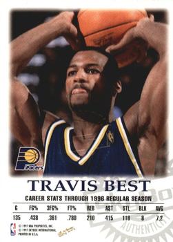 1997-98 SkyBox Premium - Autographics #NNO Travis Best Back