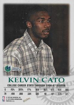 1997-98 SkyBox Premium - Autographics #NNO Kelvin Cato Back