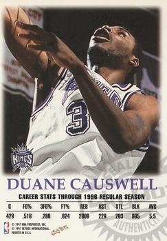 1997-98 SkyBox Premium - Autographics #NNO Duane Causwell Back