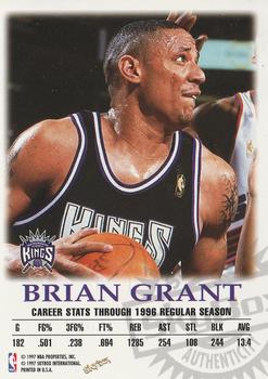 1997-98 SkyBox Premium - Autographics #NNO Brian Grant Back