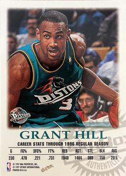 1997-98 SkyBox Premium - Autographics #NNO Grant Hill Back