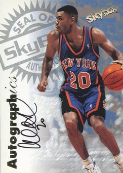 1997-98 SkyBox Premium - Autographics #NNO Allan Houston Front