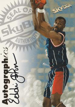 1997-98 SkyBox Premium - Autographics #NNO Eddie Johnson Front