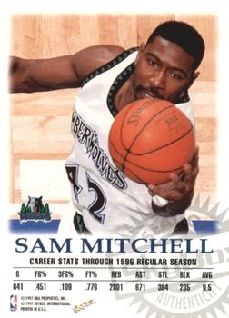 1997-98 SkyBox Premium - Autographics #NNO Sam Mitchell Back