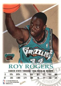 1997-98 SkyBox Premium - Autographics #NNO Roy Rogers Back