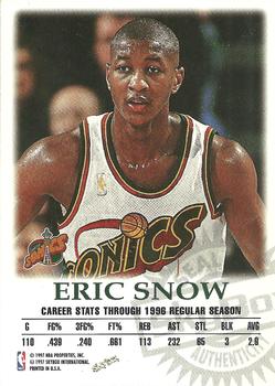 1997-98 SkyBox Premium - Autographics #NNO Eric Snow Back