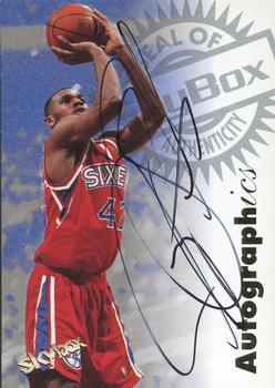 1997-98 SkyBox Premium - Autographics #NNO Jerry Stackhouse Front