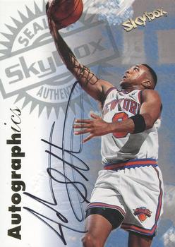 1997-98 SkyBox Premium - Autographics #NNO John Starks Front