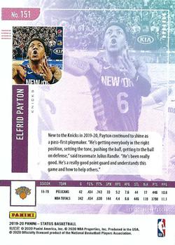 2019-20 Panini Status - Green Escher Squares #151 Elfrid Payton Back