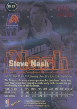 1997-98 SkyBox Premium - Star Rubies #25 SR Steve Nash Back