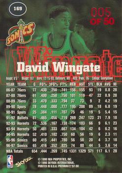 1997-98 SkyBox Premium - Star Rubies #169 David Wingate Back