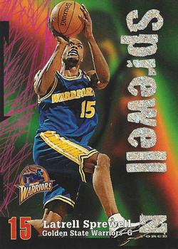 1997-98 SkyBox Z-Force - Rave #15 Latrell Sprewell Front
