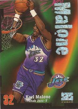 1997-98 SkyBox Z-Force - Rave #32 Karl Malone Front