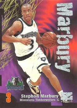 1997-98 SkyBox Z-Force - Rave #3 Stephon Marbury Front