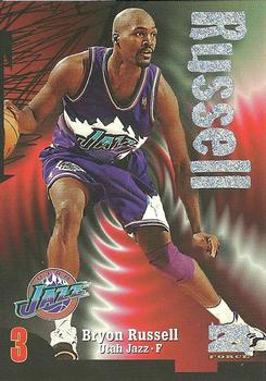 1997-98 SkyBox Z-Force - Rave #82 Bryon Russell Front