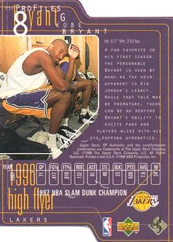 1997-98 SP Authentic - ProFiles Level 3 #P32 Kobe Bryant Back