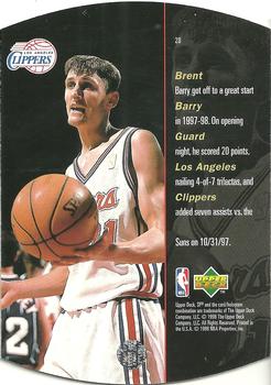 1997-98 SPx - Bronze #20 Brent Barry Back