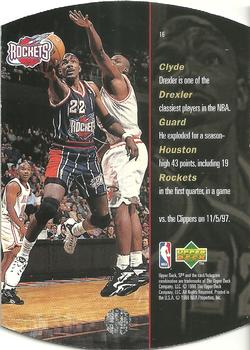 1997-98 SPx - Bronze #16 Clyde Drexler Back