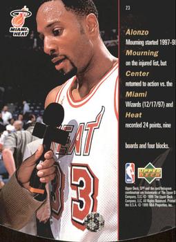 1997-98 SPx - Sky #23 Alonzo Mourning Back