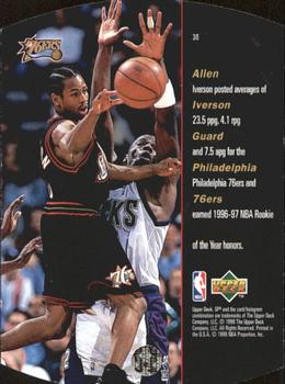 1997-98 SPx - Sky #30 Allen Iverson Back