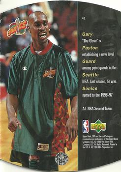 1997-98 SPx - Sky #40 Gary Payton Back