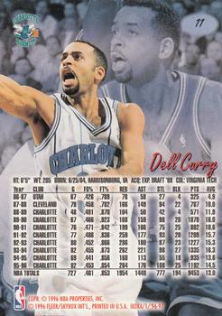1996-97 Ultra #11 Dell Curry Back